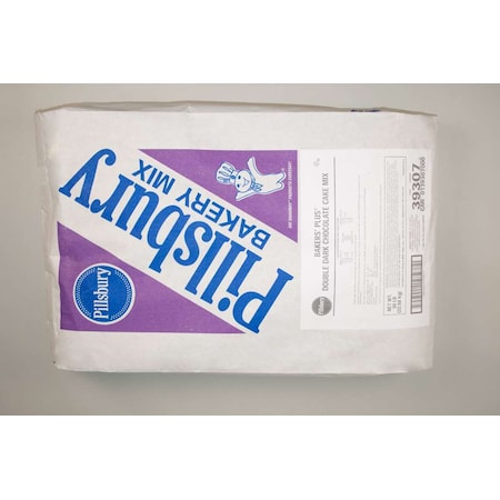 Pillsbury Pillsbury Bakers' Plus Cake Mix Double Dark Chocolate 50lbs 18000-39307